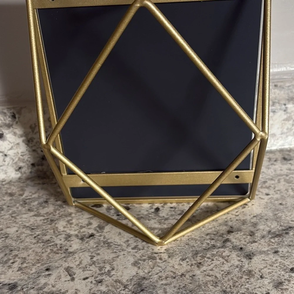 Gold Rectangular Tilt Vanity Mirror
